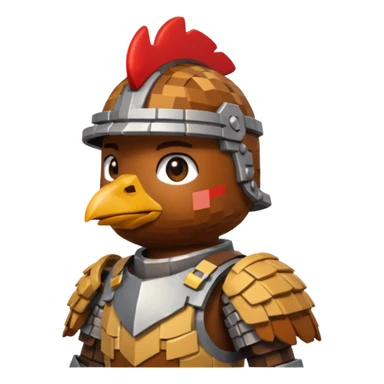 chicken jockey from mincraft sticker