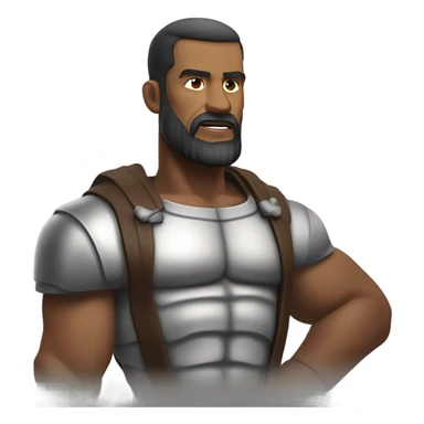 Calvinist preacher Festus Hommius with huge muscles sticker