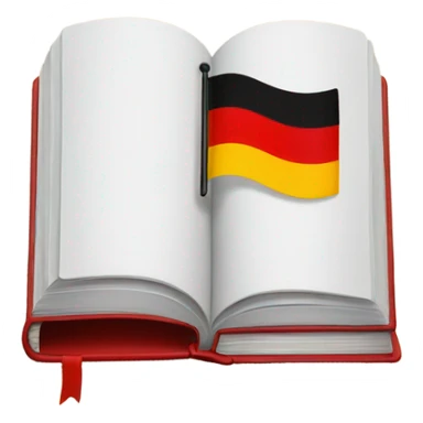 German flag book sticker