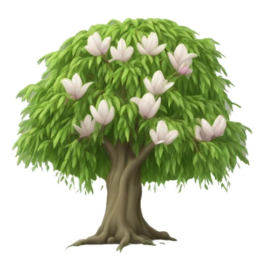 weeping willow and a magnolia tree sticker