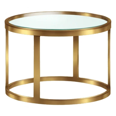 Small-round-Golden-band-glass-coffee-table sticker