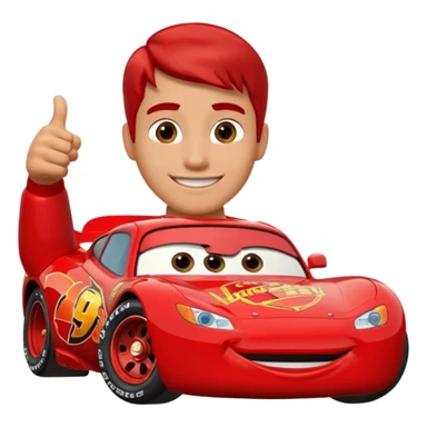 thumbs up mcqueen sticker