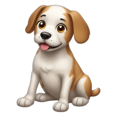 dog with itchy skin sticker