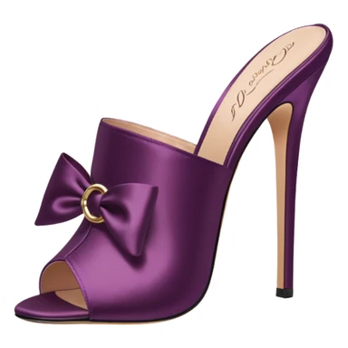 Agent Provocateur Elice Plum Mules pair 
 sticker