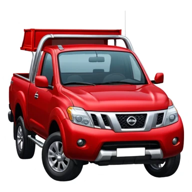 Red Nissan np300 pick up truck sticker