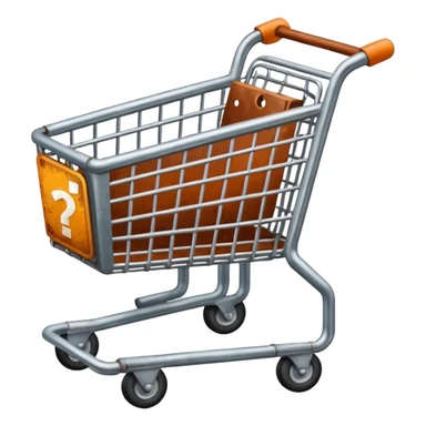shopping cart vintage like a sticker sticker