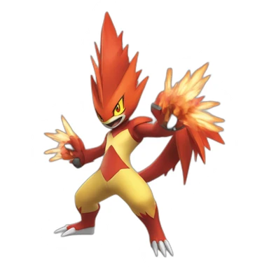 mega blaziken pokemon sticker