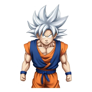 Ultra instinct goku sticker