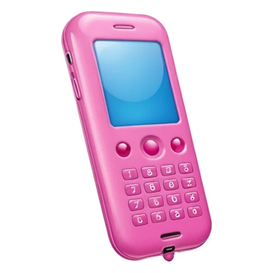 jeff koons style pink inflatable cell phone balloon   sticker