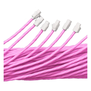 Pink fiber optic cable bundle sticker