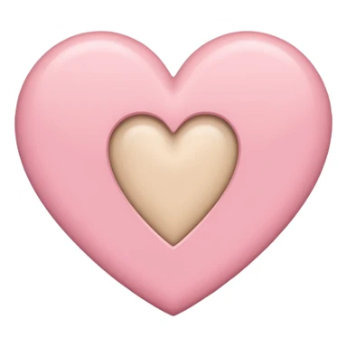 Make a heart with one half being like “🩷” and the other being beige sticker