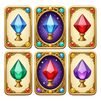 fortune telling cards sticker