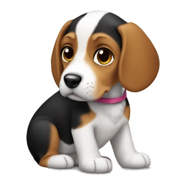 Beagle puppy sticker