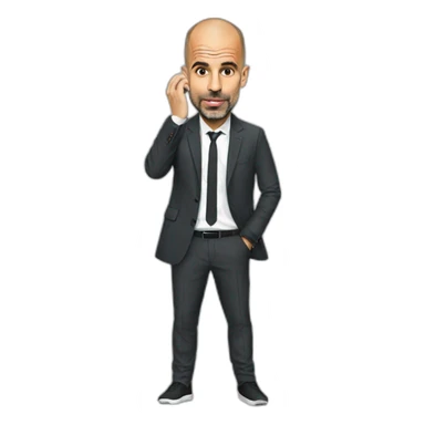 pep guardiola coaching sticker