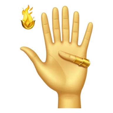 yellow hand doing the salute from the hunger games sticker