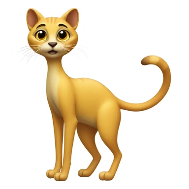 Yello cat like Meerkat sticker