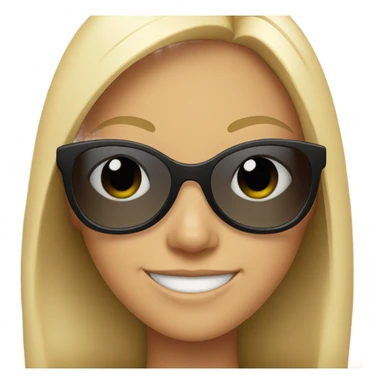 smiling girl in sunglasses outdoors sticker