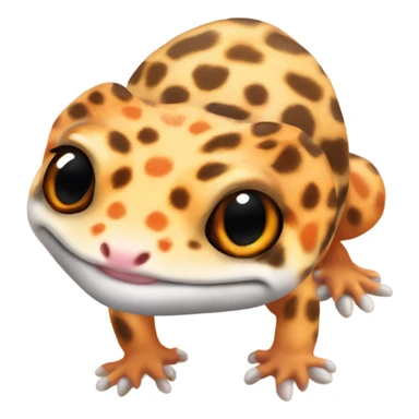 leopard gecko orange  sticker