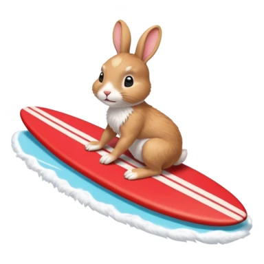 rabbit-riding-a-red-surfboard sticker