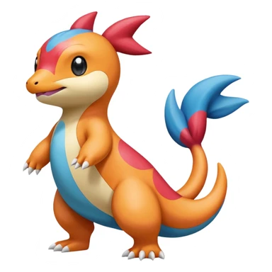 Mezprit-Charmander-Milotic-Oshawott-Pokémon-fusion, full body sticker