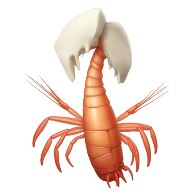 Shrimp yelling 64 sticker