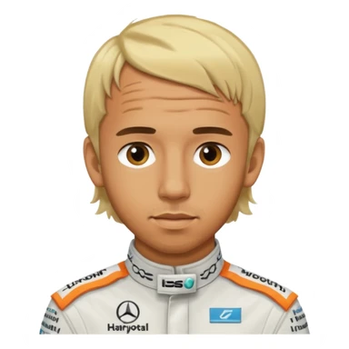 lewis hamilton blonde hair sticker
