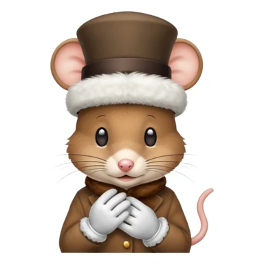 mouse wearing hat sticker