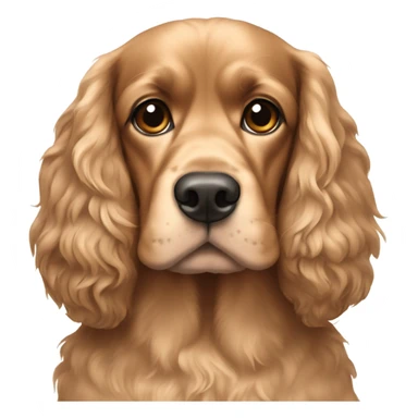Tan cocker spaniel  sticker