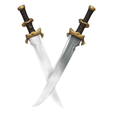 Cursed dual katanas sticker