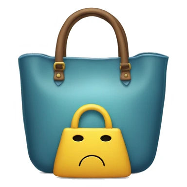 A sad handbag crying  sticker
