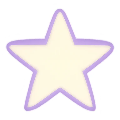 star with a soft glow, purple, no background sticker