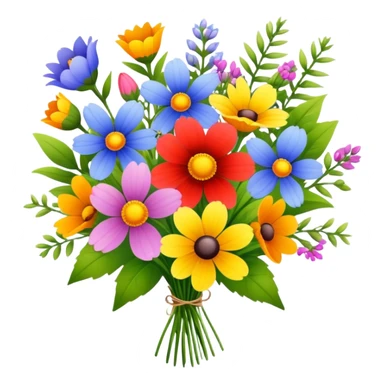 A bouquet of wildflowers for Women's Day. sticker