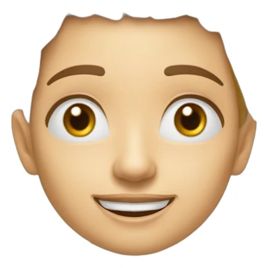 Una sarten con patatas fritas  riendose sticker