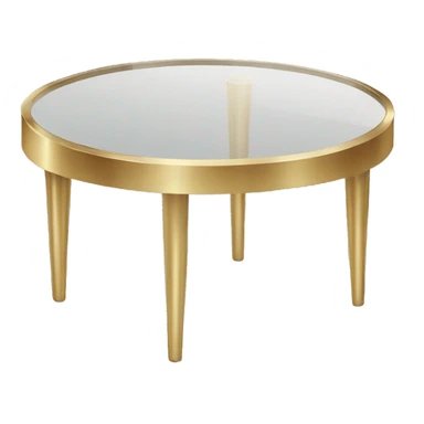 Small-round-Golden-band-glass-coffee-table sticker