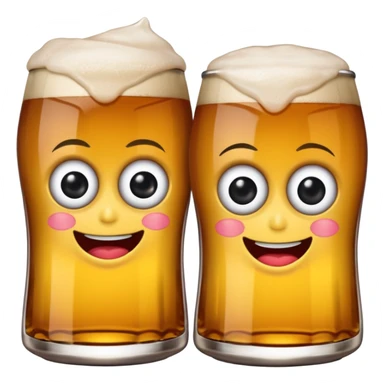 cervezas con ojos y bocas bebiendo alcohol con amigas cervezas sticker