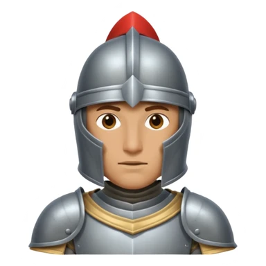 Miğfer giymiş şövalye sticker