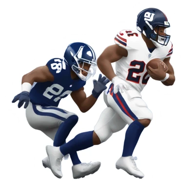 Saquon Barkley stiff arm sticker