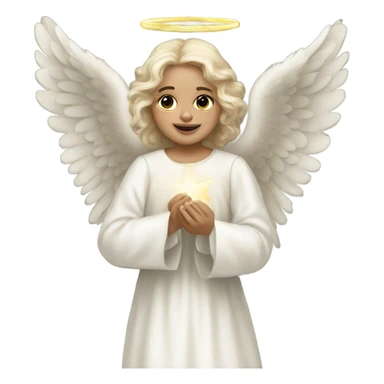 WhitebVictorian Christmas Angel sticker