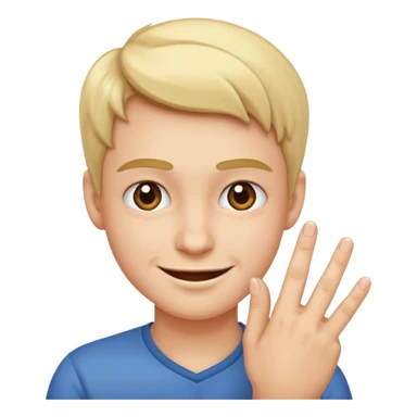 Face smirking and pinching fingers  sticker