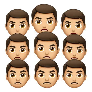 10 brothers in bible story with jealous angry faces sticker