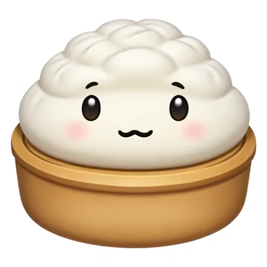 one NORMAL steamed bun WITH NO FACE!!! just a NORMAL STEAMED BUN!!! sticker
