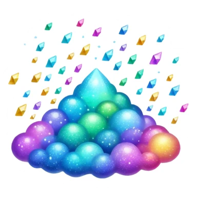 tiny sparkling glitter dust scattered in the air, shining brightly, floating and spreading. Glossy, smooth, soft shadows, white background.



 sticker