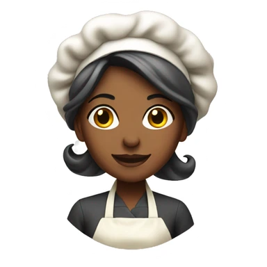 Housewife cooking sticker
