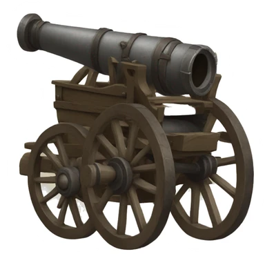 medieval war canon sticker