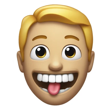 Este emoji é representado por um rosto com uma grande boca sorridente, mostrando os dentes. O símbolo costuma ser usado para demonstrar felicidade ou alegria em relação a alguma mensagem recebida. sticker