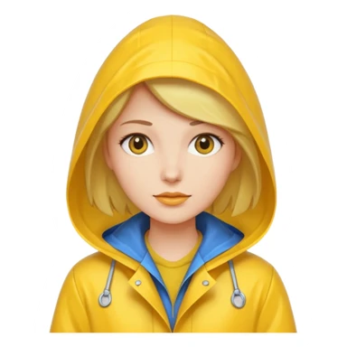 Raincoat Pedestrian woman sticker