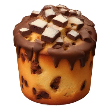 Full chocolate panettone sticker