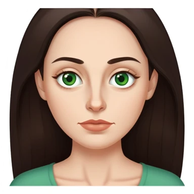 Me  a white woman with long dark brown hair green eyes and high cheek bones and thin top lip and big bottom lip and a mole on my left side of my chin very thin eyebrows with a scar on the right eyebrow and a stay at home mom sticker