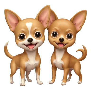 two annoying chihuahuas barking sticker