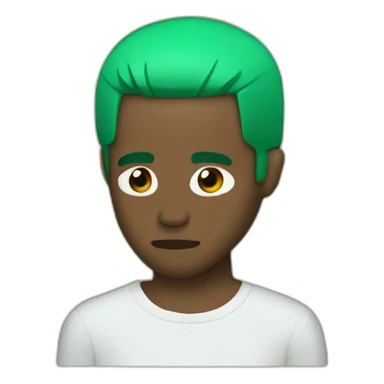 Frank ocean with green hair sticker